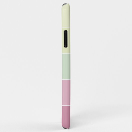 Lichtroze Limoen Chartreuse Groen Gestreept Patroo Case-Mate iPhone Case (Achterkant/rechts)