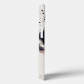 Lichtroze oranje florale blauwe waterverf splash Case-Mate iPhone case (Achterkant / Rechts)