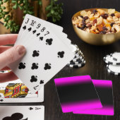 Lichtroze Paars en zwarte ombre Speelkaarten (Insitu)