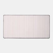 Lichtroze, pastelroze, strepen bureau mat (Voorkant)