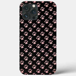 Lichtroze Paws patroon iPhone 13 Pro Max Hoesje