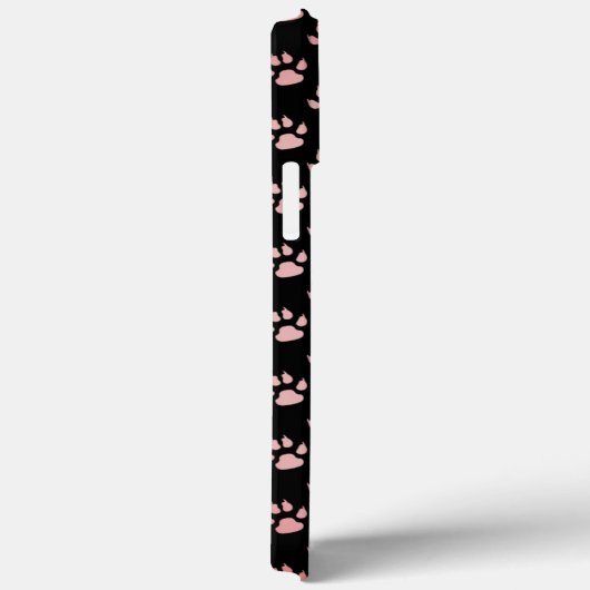 Lichtroze Paws patroon Case-Mate iPhone Case (Achterkant / Rechts)