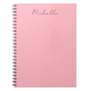 Lichtroze professioneel uniek klassiek handschrift notitieboek