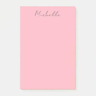 Lichtroze professioneel uniek klassiek handschrift post-it® notes
