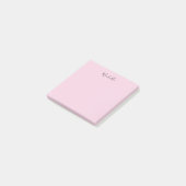 Lichtroze professioneel uniek klassiek handschrift post-it® notes (Schuin)