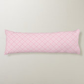 Lichtroze rand lichaamskussen (Voorkant)