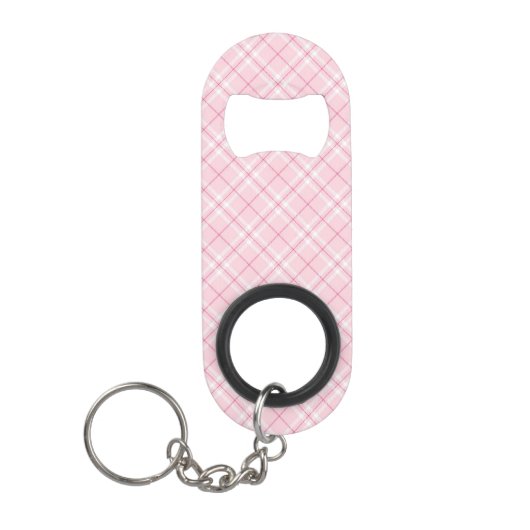 Lichtroze rand mini flessenopener (Voorkant)