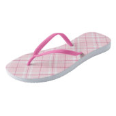 Lichtroze rand teenslippers (Schuin)