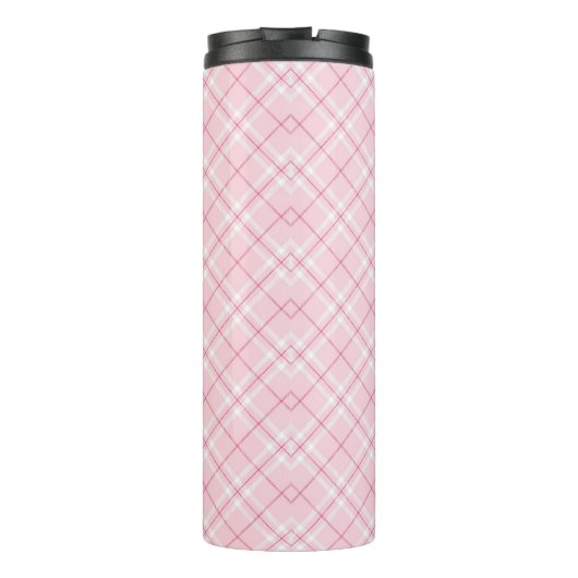 Lichtroze rand thermosbeker (Achterkant)