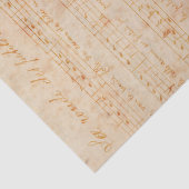 lichtroze Roos en ontkoppeling van muziek Tissuepapier (Detail)