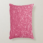 Lichtroze roos faux sparkles glitter accent kussen (Voorkant(Verticaal))