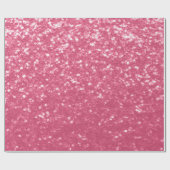 Lichtroze roos faux sparkles glitter cadeaupapier (Vlak)