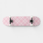 Lichtroze ruit skateboard (Horizontaal)