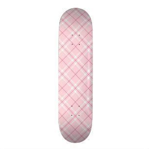 Lichtroze ruit skateboard