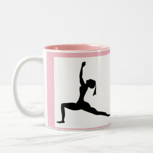 Lichtroze stijl: Klassieke Mok/Koffiebeker Tweekleurige Koffiemok