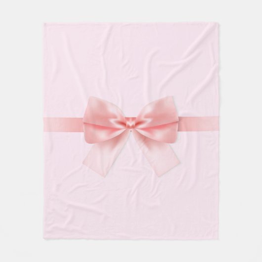 Lichtroze tas met omhulling, bedrukt, rugzak fleece deken (Voorkant)