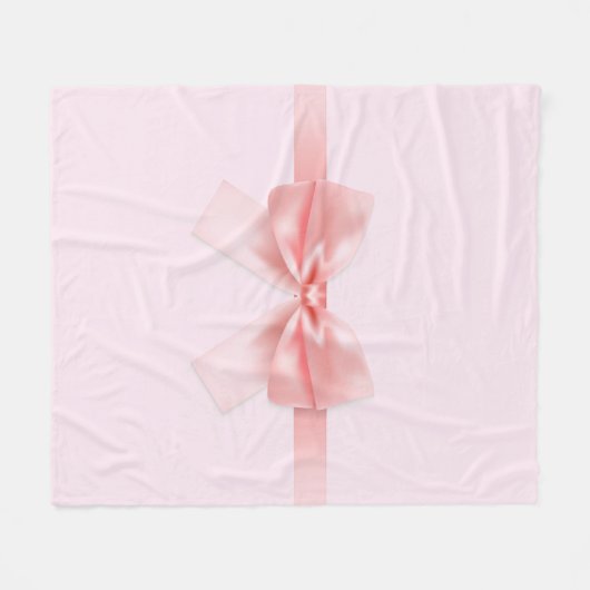 Lichtroze tas met omhulling, bedrukt, rugzak fleece deken (Voorkant (Horizontaal))