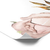 Lichtroze Vrijgezellenfeest Poster (Hoek)