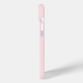 Lichtroze witte omhulde Initiaal monogram Case-Mate iPhone Case (Achterkant / Links)