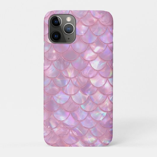 Lichtroze Zeemeerminprint Case-Mate iPhone Case (Achterkant)