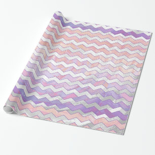 Lichtroze Zig Zag Patroon Cadeaupapier