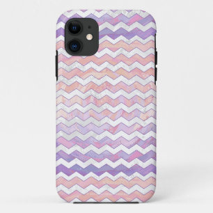 Lichtroze Zig Zag Patroon iPhone 11 Hoesje