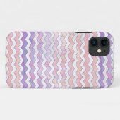 Lichtroze Zig Zag Patroon Case-Mate iPhone Case (Achterkant (horizontaal))