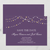 Lichtslinger Save the Date Kaart (Voorkant / Achterkant)