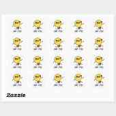 Lichtsnelheid Funny Running Bulb Pun Ronde Sticker (Vel)