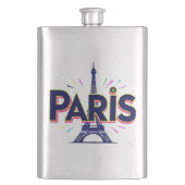 Lichtstad: Bold Paris Typography Art Flacon (Voorkant)
