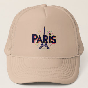 Lichtstad: Bold Paris Typography Art Trucker Pet