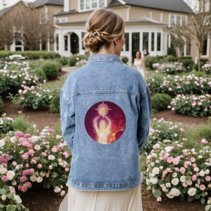 Lichtsterkte Paarse Denim Jacket