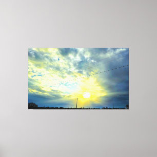 Lichtstralen Canvas Afdruk