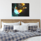 Lichtvlinder en nachtvlinder canvas afdruk (Insitu (Slaapkamer))