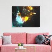 Lichtvlinder en nachtvlinder canvas afdruk (Insitu (Woonkamer))