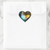 Lichtvlinder en nachtvlinder hart sticker (Tas)