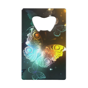 Lichtvlinder en nachtvlinder kredietkaart flessenopener