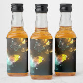 Lichtvlinder en nachtvlinder likeurfles etiket (Flessen)