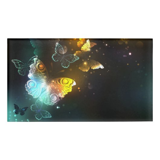 Lichtvlinder en nachtvlinder naambadge (Voorkant)