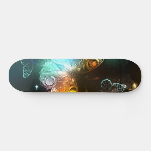 Lichtvlinder en nachtvlinder skateboard (Horizontaal)