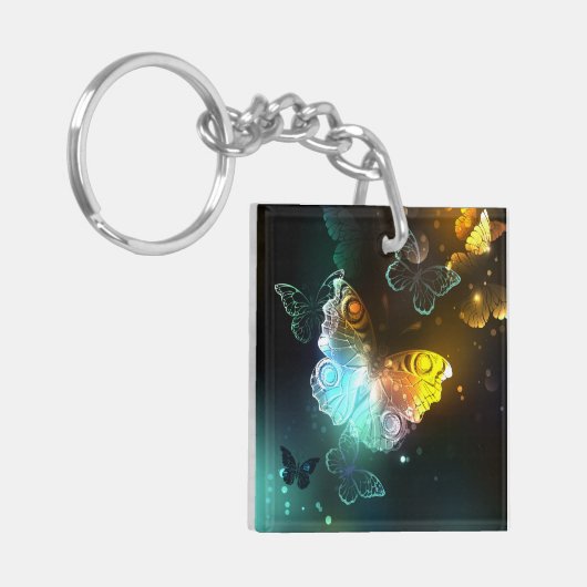 Lichtvlinder en nachtvlinder sleutelhanger (Voorkant Links)