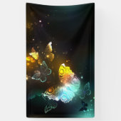 Lichtvlinder en nachtvlinder spandoek (Verticaal)