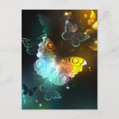 Lichtvlinder en nachtvlinder uitnodiging briefkaart (Voorkant)