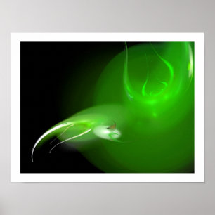 LICHTVOGELS IN GROEN POSTER