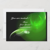 LICHTVOGELS IN GROENE MONOGRAM KAART (Achterkant)