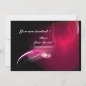 LICHTVOGELS IN PINK FUCHSIA MONOGRAM KAART (Achterkant)