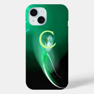 LICHTVOGELS / ZWARTE EN GROENE ABSTRACTE MONOGRAM