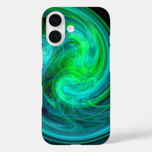 LICHTVORTEX, levendig blauw iPhone 16 Hoesje