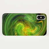 LICHTVORTEX / Levendig Geel Groen Abstract Case-Mate iPhone Case (Achterkant (horizontaal))