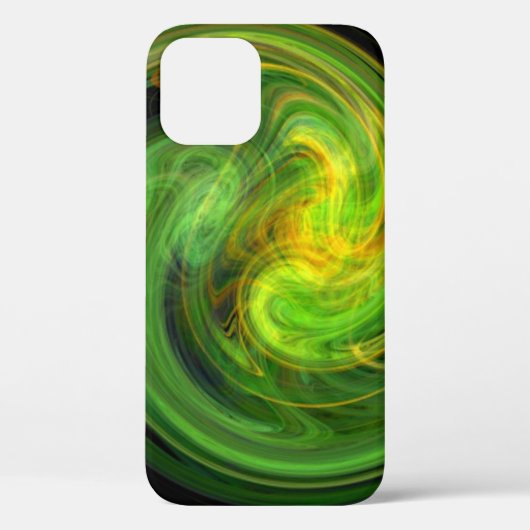 LICHTVORTEX / Levendig Geel Groen Abstract Case-Mate iPhone Case (Achterkant)